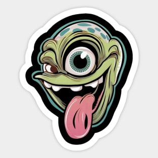 The mask alien Sticker